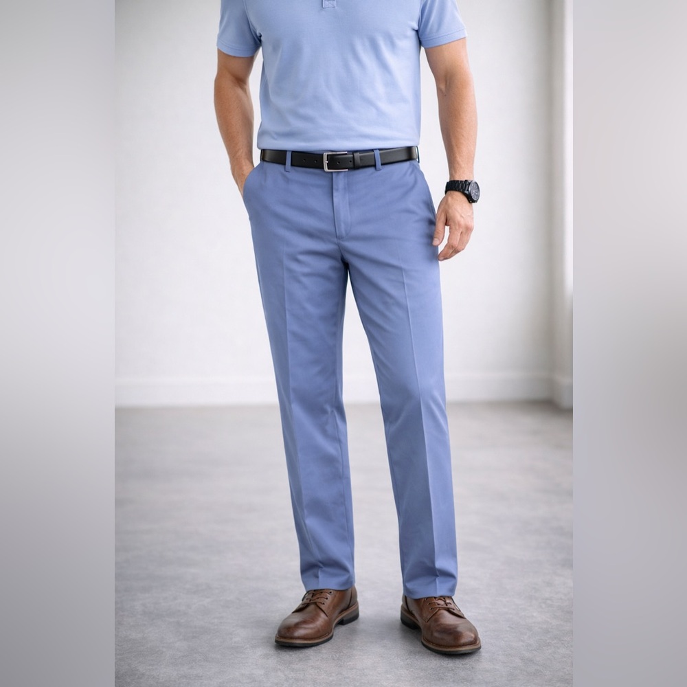 Savane Men's Light Blue Dress Pants
